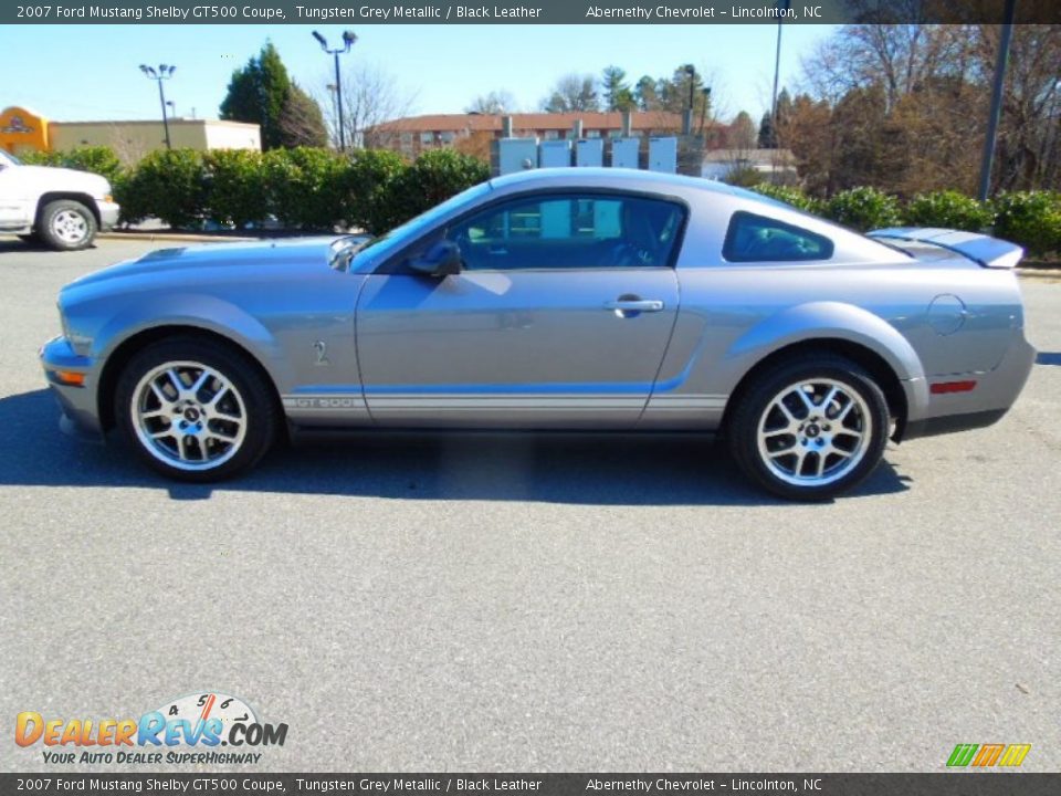 2007 Ford Mustang Shelby GT500 Coupe Tungsten Grey Metallic / Black Leather Photo #3