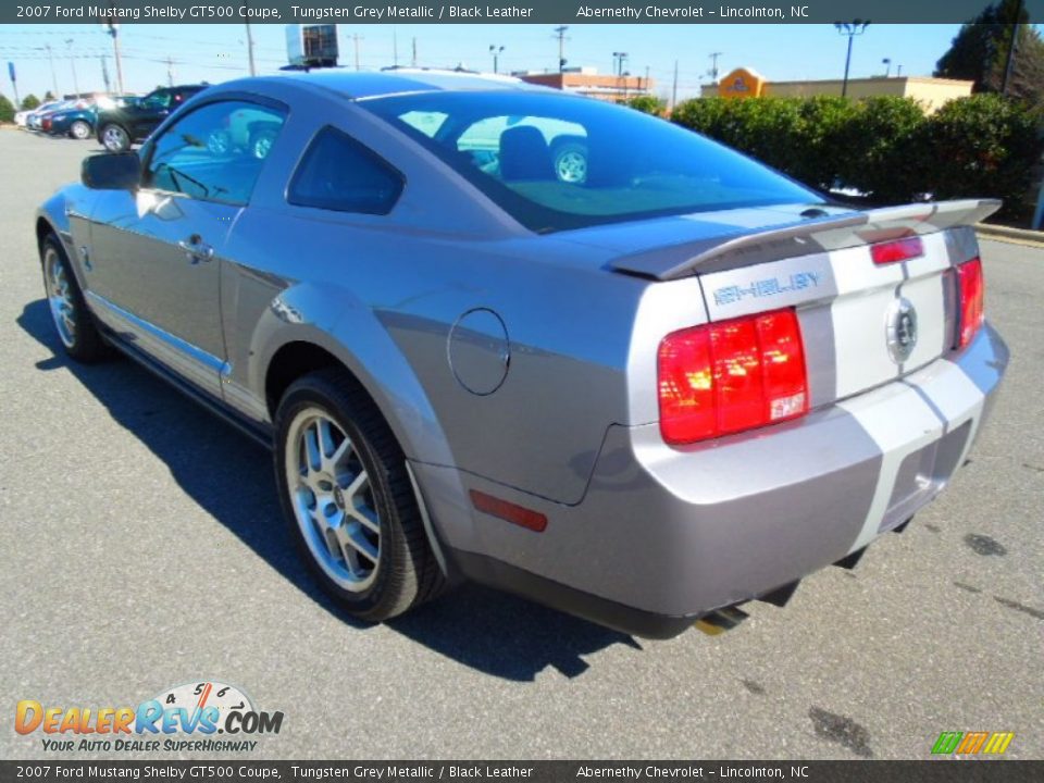 2007 Ford Mustang Shelby GT500 Coupe Tungsten Grey Metallic / Black Leather Photo #4