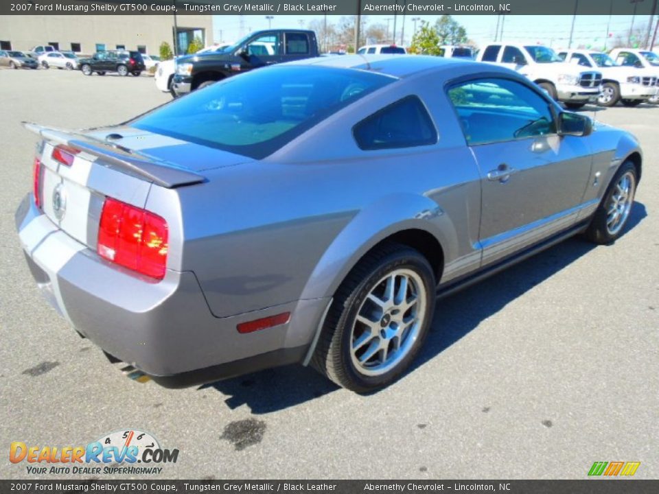 2007 Ford Mustang Shelby GT500 Coupe Tungsten Grey Metallic / Black Leather Photo #5
