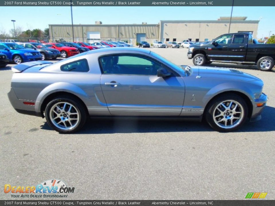 2007 Ford Mustang Shelby GT500 Coupe Tungsten Grey Metallic / Black Leather Photo #6