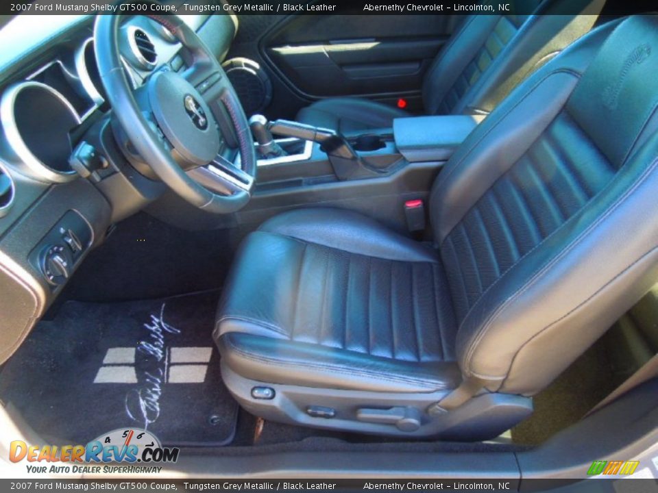 2007 Ford Mustang Shelby GT500 Coupe Tungsten Grey Metallic / Black Leather Photo #8