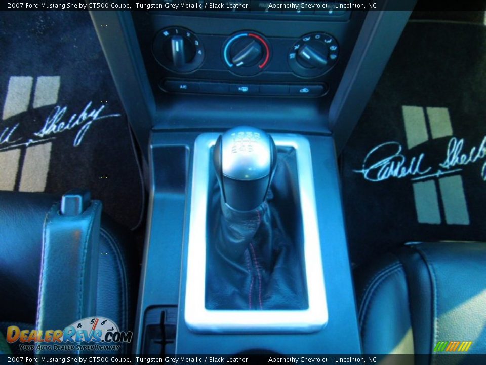 2007 Ford Mustang Shelby GT500 Coupe Tungsten Grey Metallic / Black Leather Photo #13