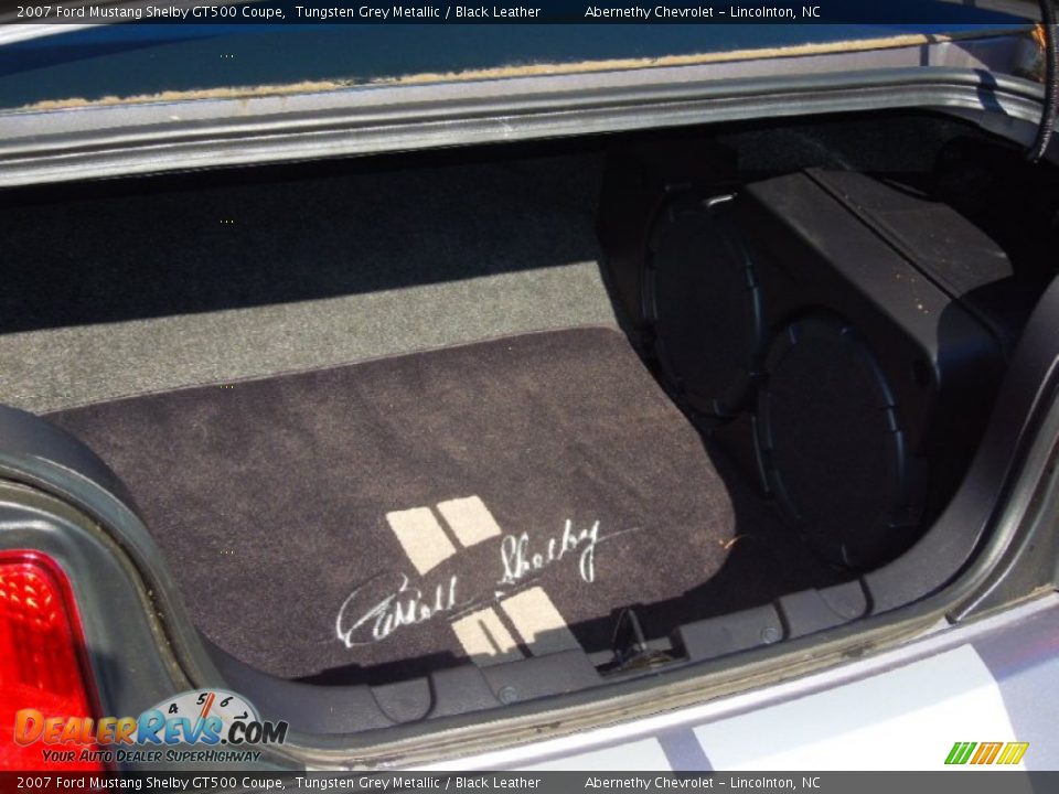 2007 Ford Mustang Shelby GT500 Coupe Tungsten Grey Metallic / Black Leather Photo #17