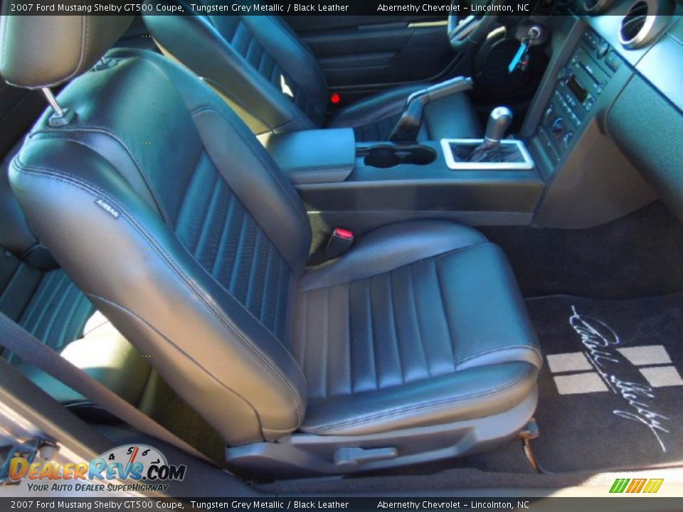 2007 Ford Mustang Shelby GT500 Coupe Tungsten Grey Metallic / Black Leather Photo #20