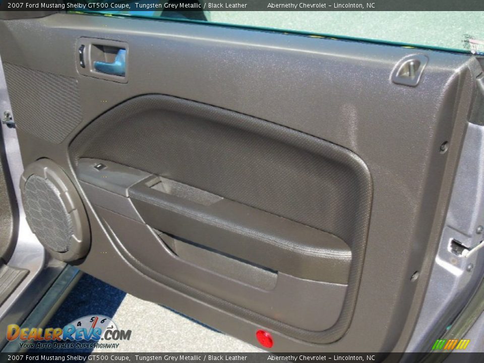 2007 Ford Mustang Shelby GT500 Coupe Tungsten Grey Metallic / Black Leather Photo #21