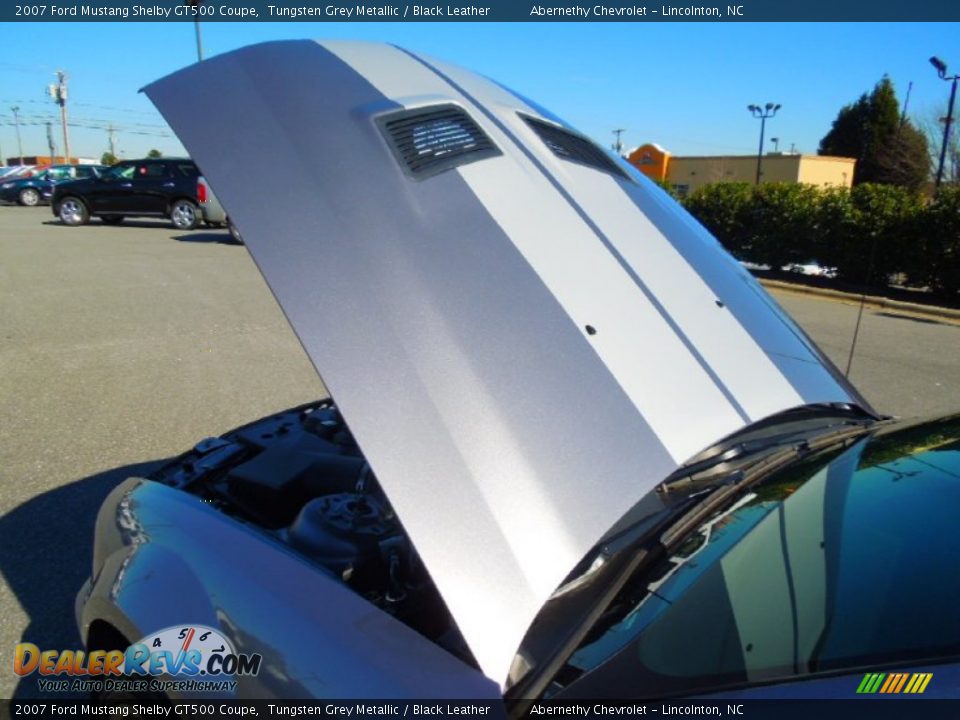 2007 Ford Mustang Shelby GT500 Coupe Tungsten Grey Metallic / Black Leather Photo #23