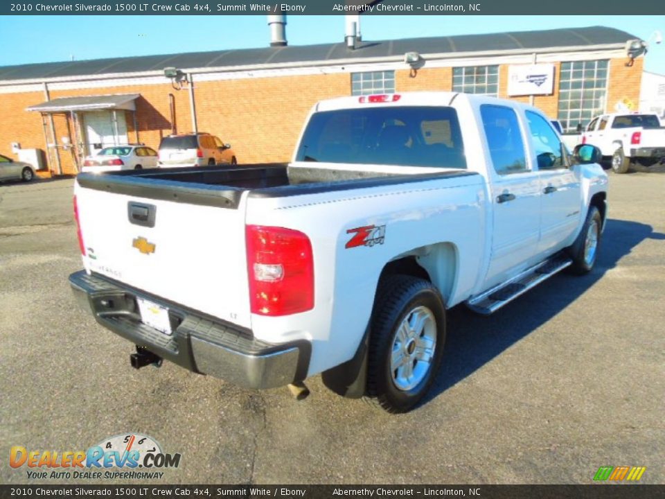 2010 Chevrolet Silverado 1500 LT Crew Cab 4x4 Summit White / Ebony Photo #5