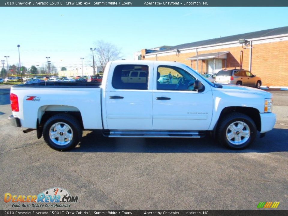 2010 Chevrolet Silverado 1500 LT Crew Cab 4x4 Summit White / Ebony Photo #7