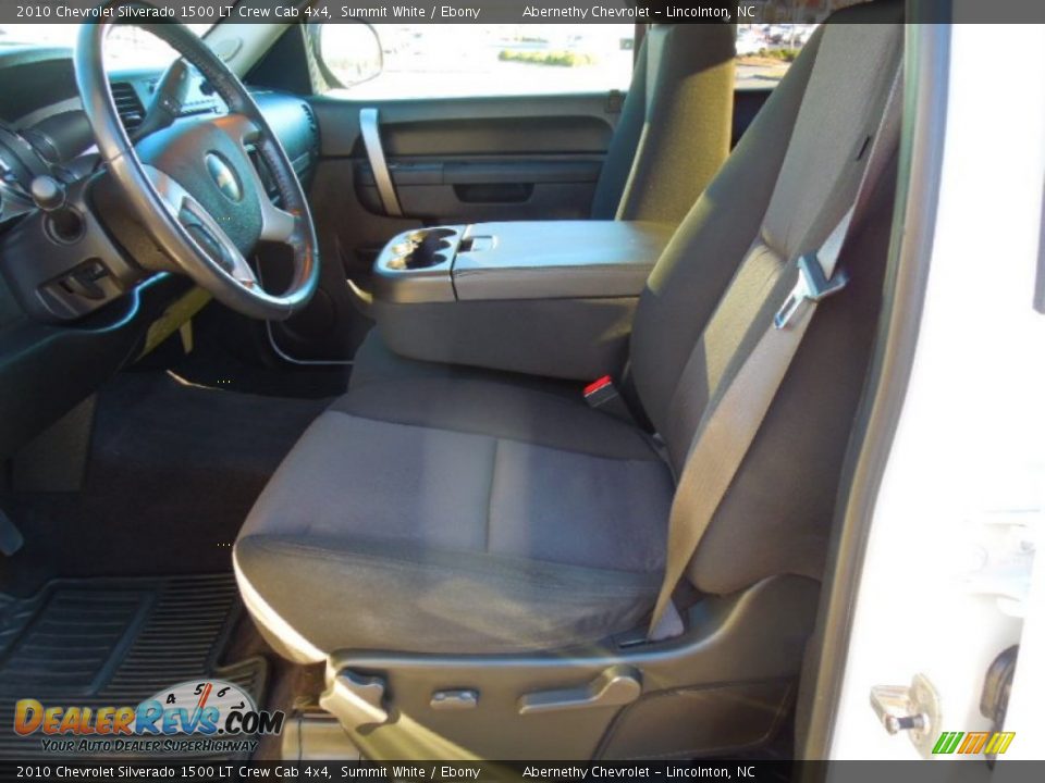 2010 Chevrolet Silverado 1500 LT Crew Cab 4x4 Summit White / Ebony Photo #9