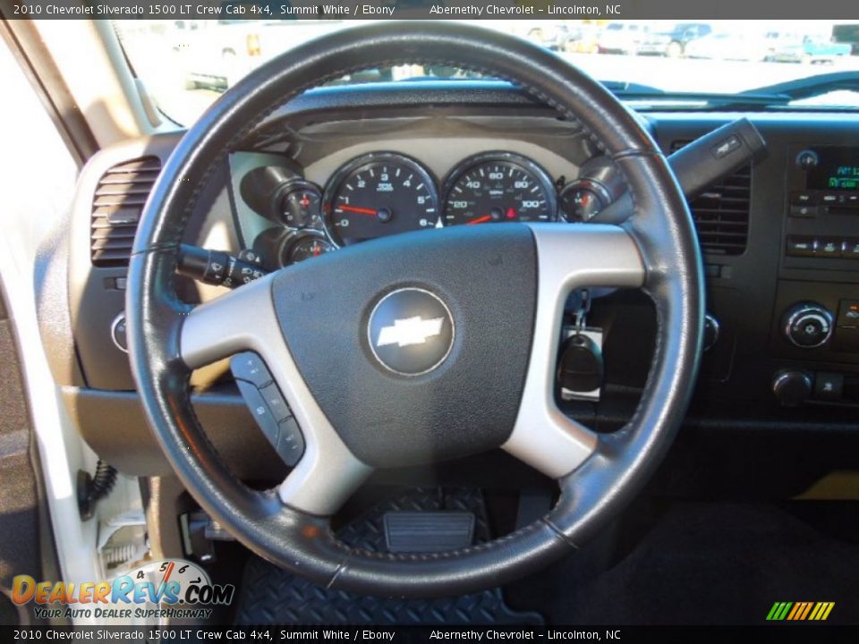 2010 Chevrolet Silverado 1500 LT Crew Cab 4x4 Summit White / Ebony Photo #15