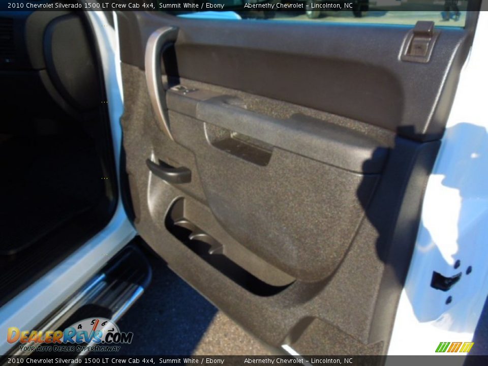 2010 Chevrolet Silverado 1500 LT Crew Cab 4x4 Summit White / Ebony Photo #20