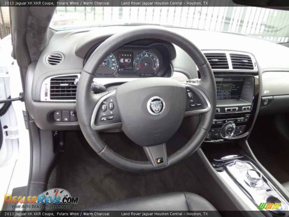2013 Jaguar XK XKR Coupe Steering Wheel Photo #17