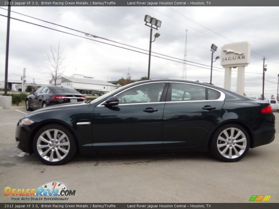 British Racing Green Metallic 2013 Jaguar XF 3.0 Photo #7