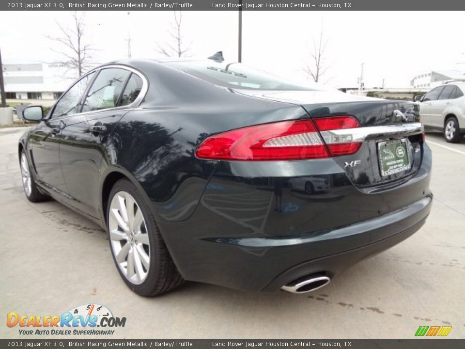 2013 Jaguar XF 3.0 British Racing Green Metallic / Barley/Truffle Photo #8