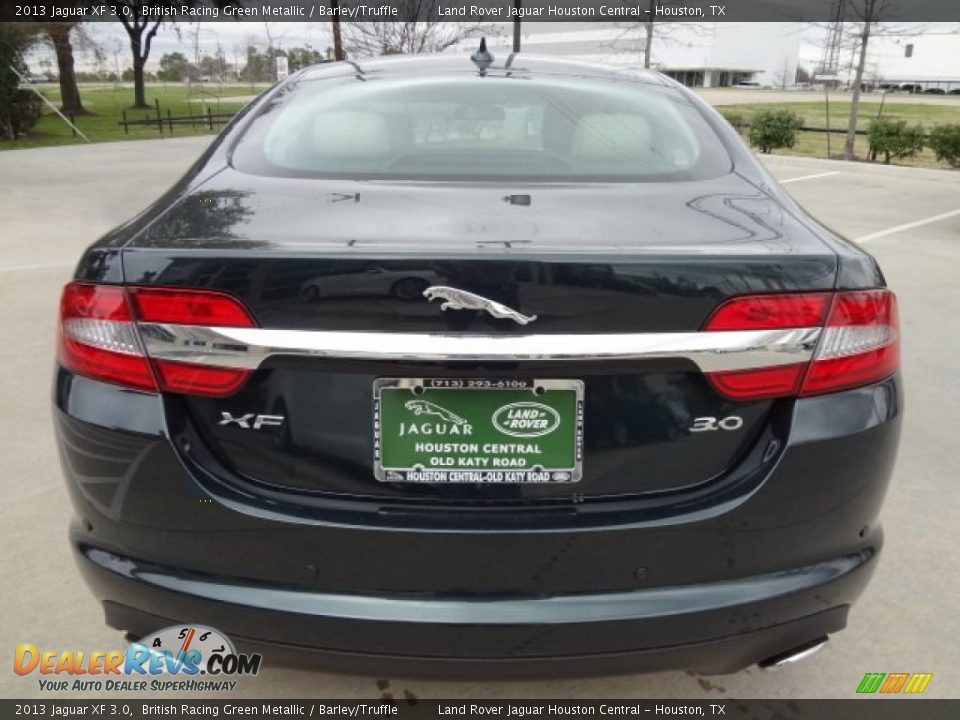 2013 Jaguar XF 3.0 British Racing Green Metallic / Barley/Truffle Photo #9