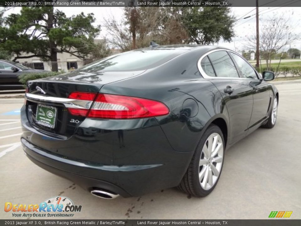 2013 Jaguar XF 3.0 British Racing Green Metallic / Barley/Truffle Photo #10