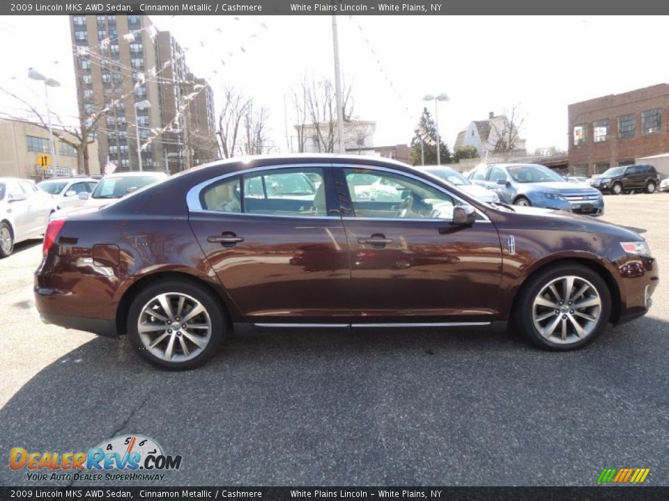 2009 Lincoln MKS AWD Sedan Cinnamon Metallic / Cashmere Photo #5