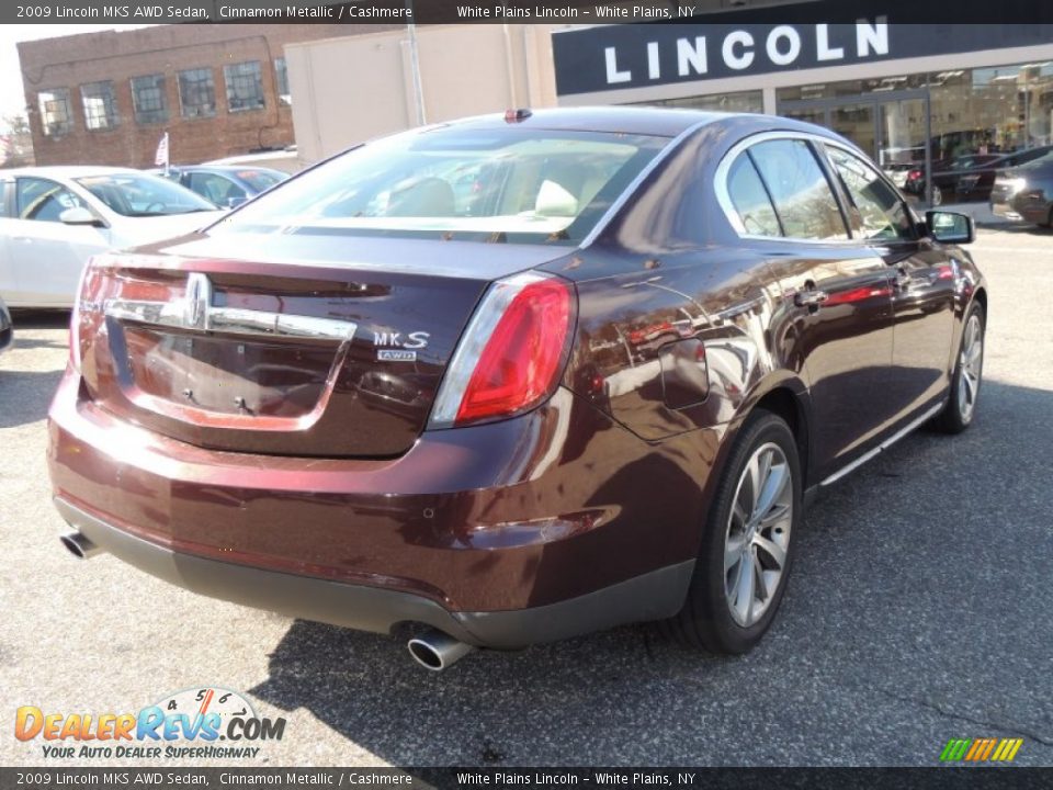 2009 Lincoln MKS AWD Sedan Cinnamon Metallic / Cashmere Photo #7