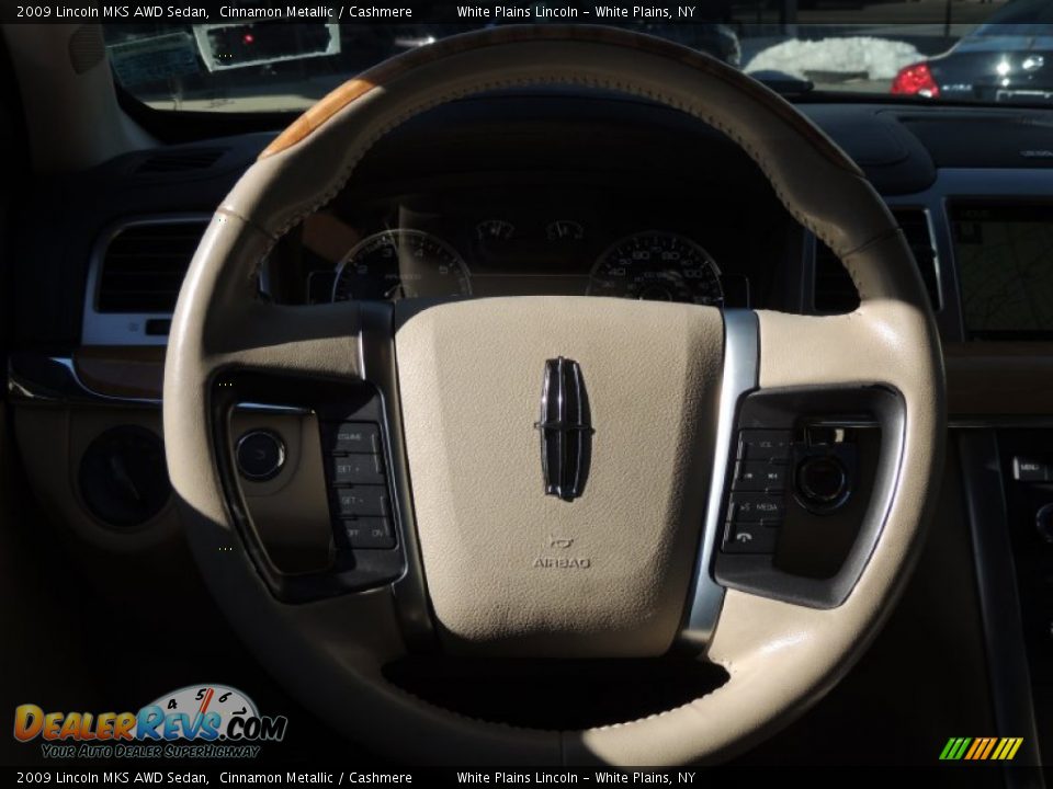 2009 Lincoln MKS AWD Sedan Cinnamon Metallic / Cashmere Photo #19