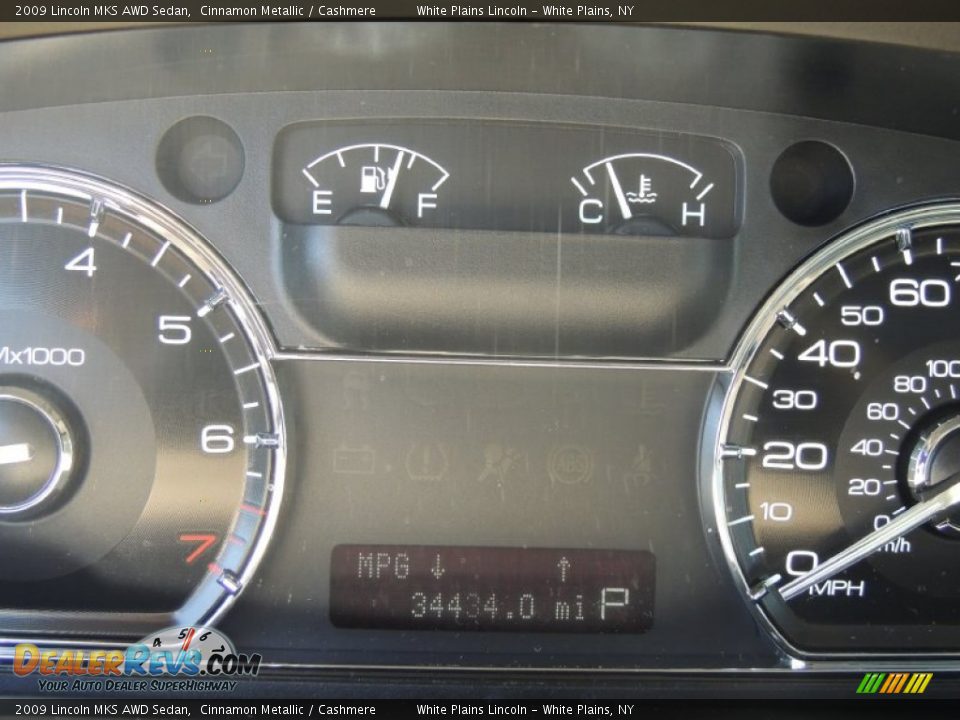 2009 Lincoln MKS AWD Sedan Cinnamon Metallic / Cashmere Photo #22