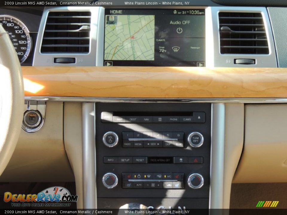 2009 Lincoln MKS AWD Sedan Cinnamon Metallic / Cashmere Photo #23