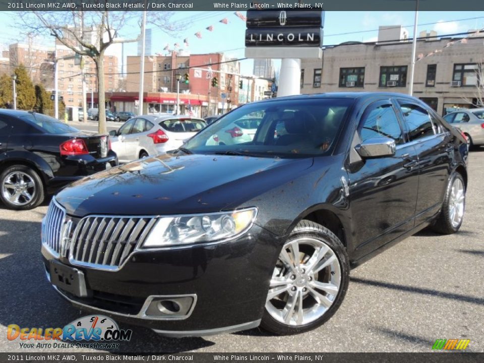 2011 Lincoln MKZ AWD Tuxedo Black Metallic / Dark Charcoal Photo #1