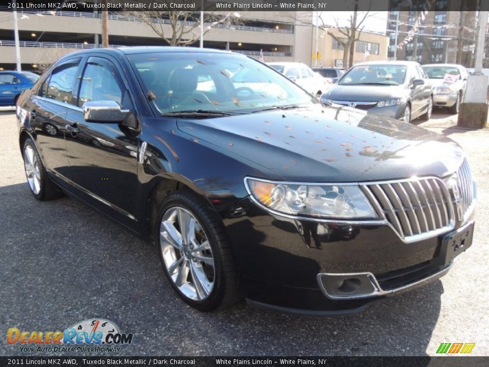2011 Lincoln MKZ AWD Tuxedo Black Metallic / Dark Charcoal Photo #4