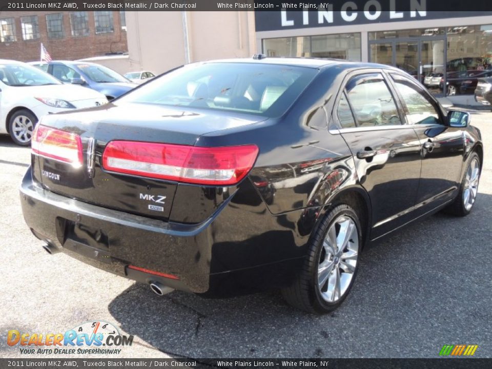 2011 Lincoln MKZ AWD Tuxedo Black Metallic / Dark Charcoal Photo #7