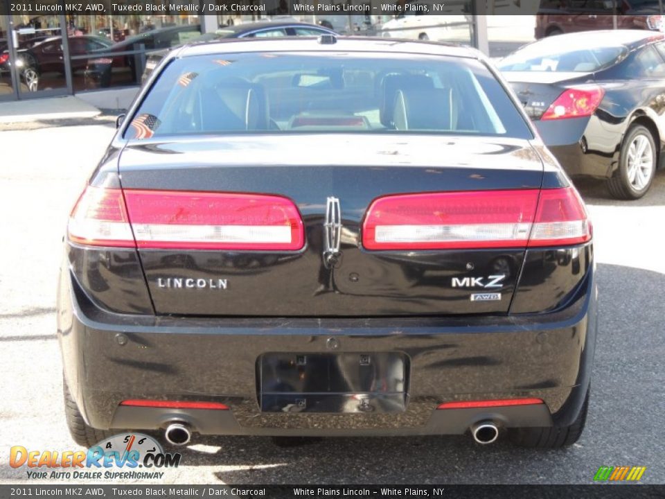 2011 Lincoln MKZ AWD Tuxedo Black Metallic / Dark Charcoal Photo #8