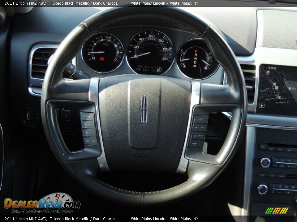 2011 Lincoln MKZ AWD Tuxedo Black Metallic / Dark Charcoal Photo #19