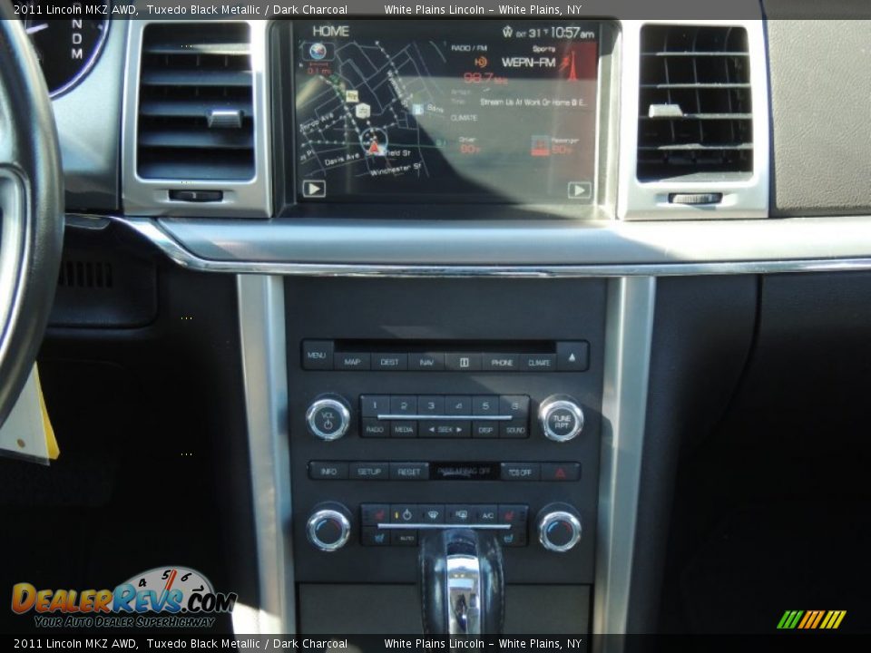 2011 Lincoln MKZ AWD Tuxedo Black Metallic / Dark Charcoal Photo #23