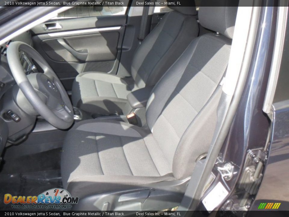 2010 Volkswagen Jetta S Sedan Blue Graphite Metallic / Titan Black Photo #9