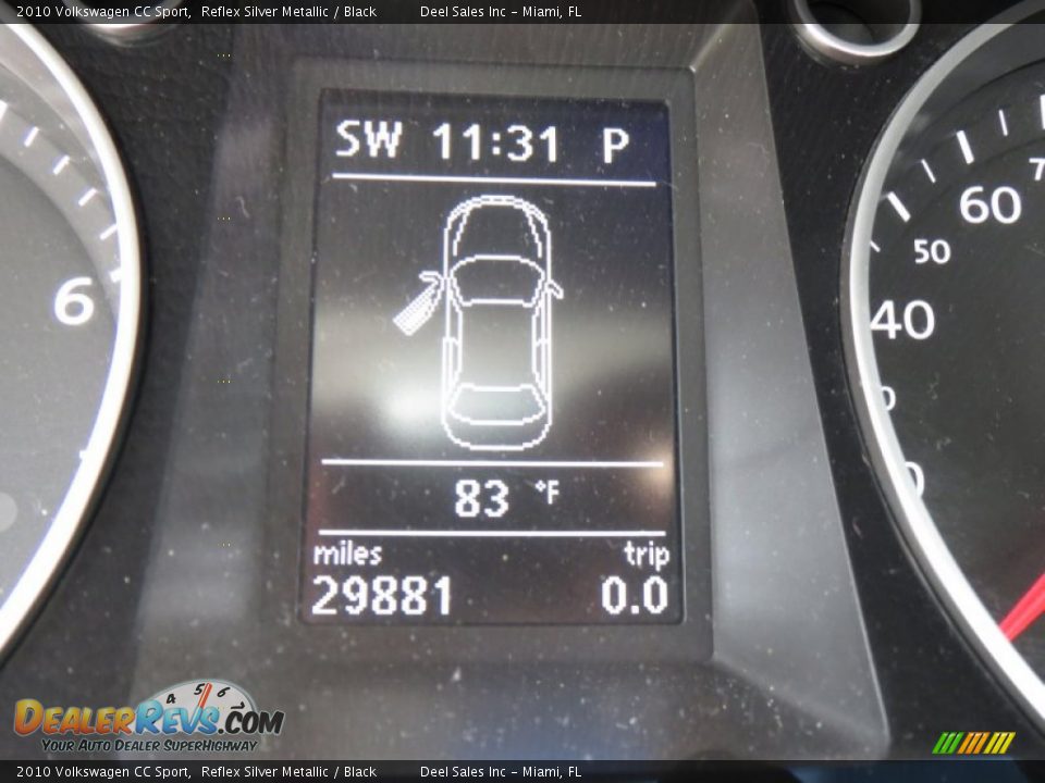 2010 Volkswagen CC Sport Reflex Silver Metallic / Black Photo #15