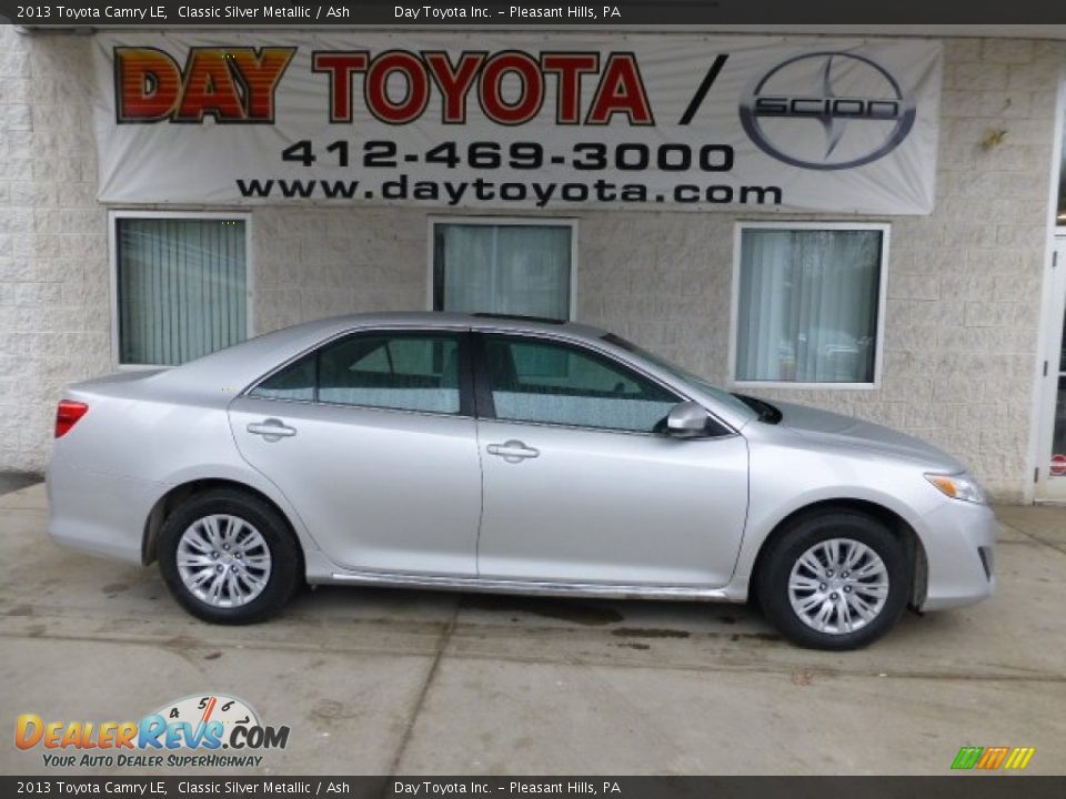 2013 Toyota Camry LE Classic Silver Metallic / Ash Photo #1
