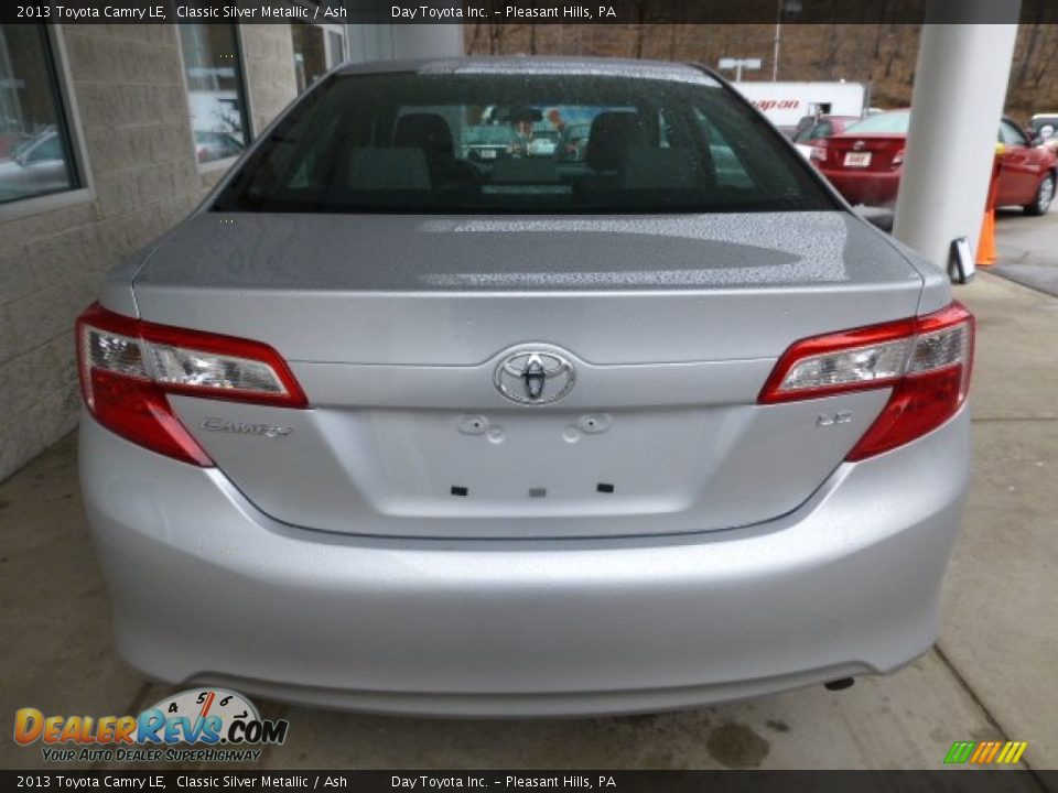 2013 Toyota Camry LE Classic Silver Metallic / Ash Photo #3