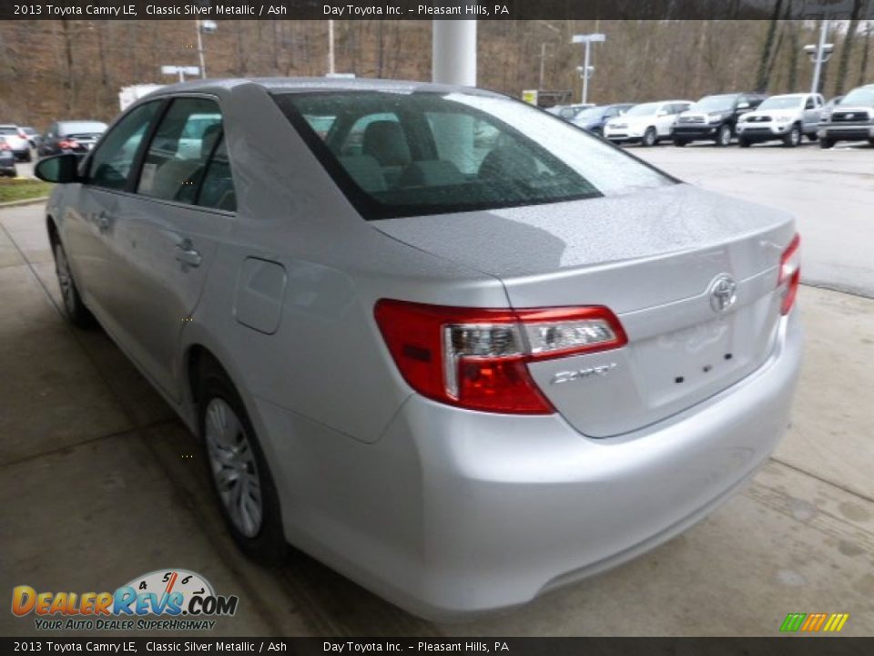 2013 Toyota Camry LE Classic Silver Metallic / Ash Photo #4