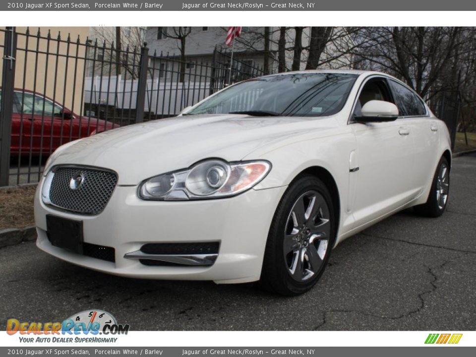 2010 Jaguar XF Sport Sedan Porcelain White / Barley Photo #1