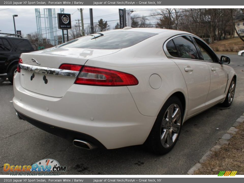2010 Jaguar XF Sport Sedan Porcelain White / Barley Photo #6