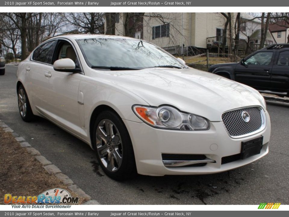 2010 Jaguar XF Sport Sedan Porcelain White / Barley Photo #7