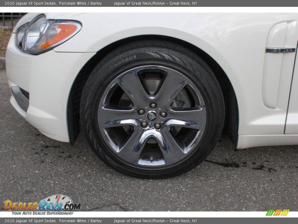 2010 Jaguar XF Sport Sedan Porcelain White / Barley Photo #8