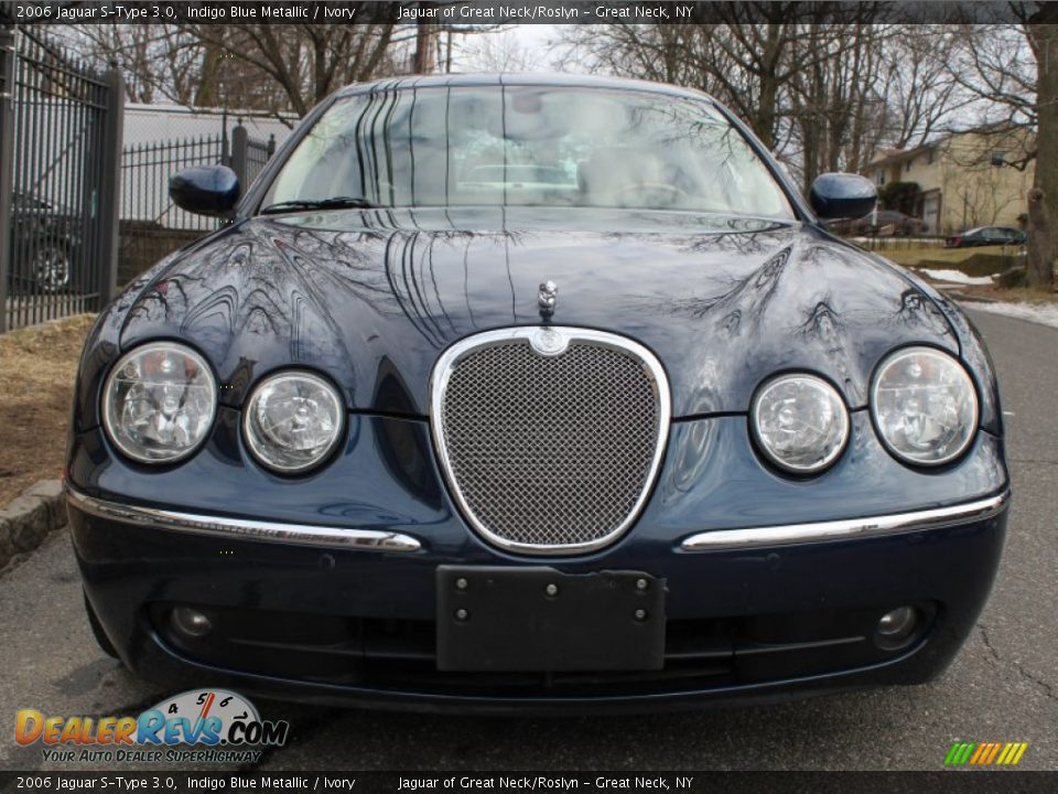 2006 Jaguar S-Type 3.0 Indigo Blue Metallic / Ivory Photo #2