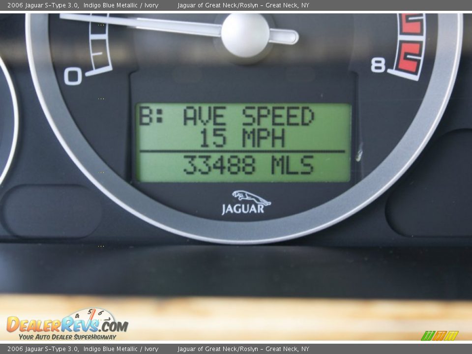 2006 Jaguar S-Type 3.0 Indigo Blue Metallic / Ivory Photo #22