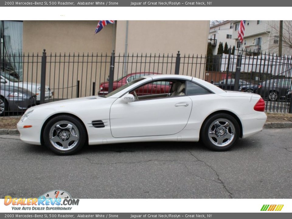 Alabaster White 2003 Mercedes-Benz SL 500 Roadster Photo #3