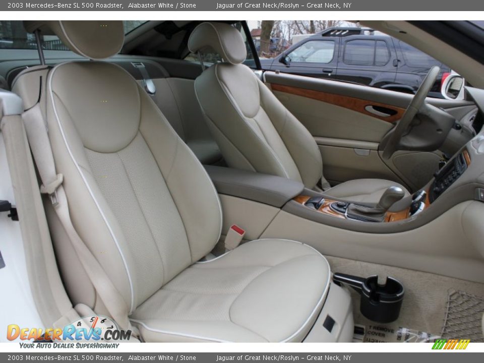 Stone Interior - 2003 Mercedes-Benz SL 500 Roadster Photo #10