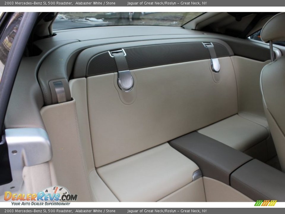 Rear Seat of 2003 Mercedes-Benz SL 500 Roadster Photo #12