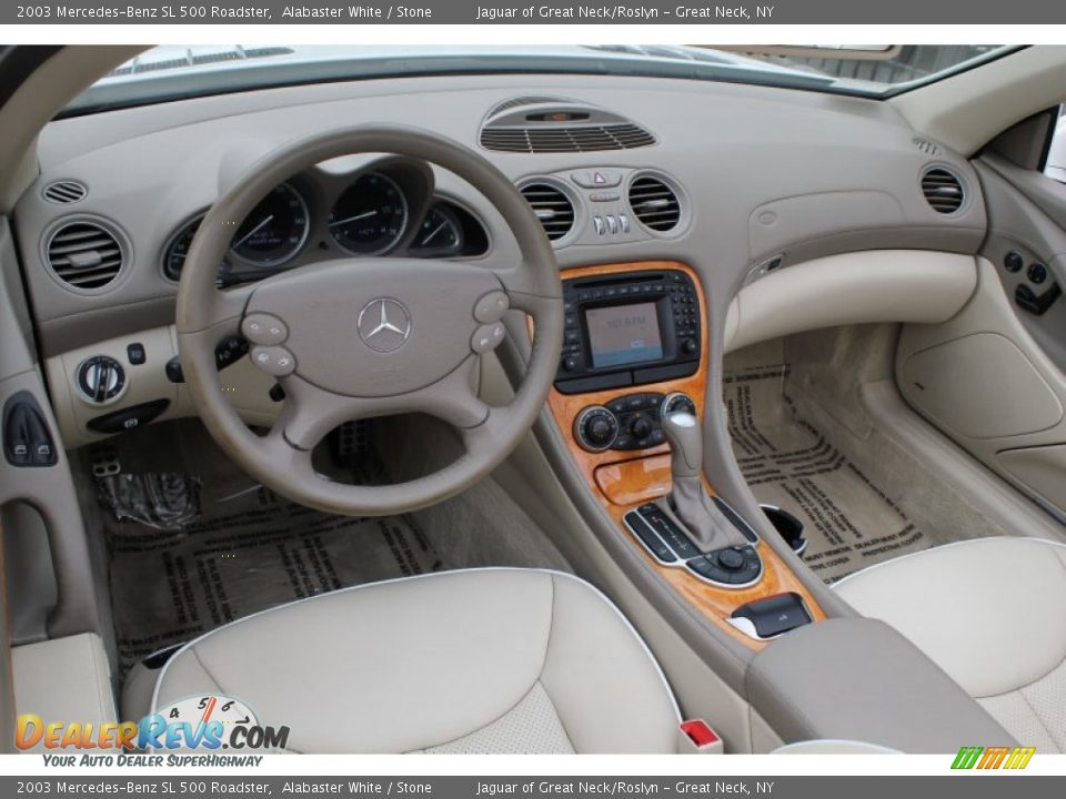 Stone Interior - 2003 Mercedes-Benz SL 500 Roadster Photo #20
