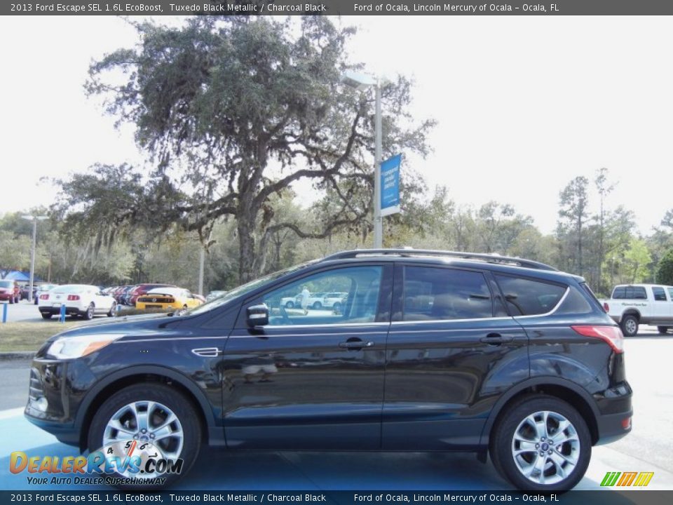 2013 Ford Escape SEL 1.6L EcoBoost Tuxedo Black Metallic / Charcoal Black Photo #2