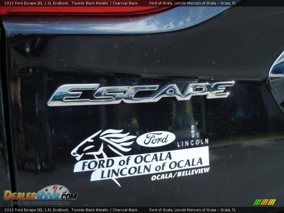 2013 Ford Escape SEL 1.6L EcoBoost Tuxedo Black Metallic / Charcoal Black Photo #4