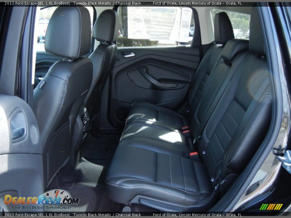 2013 Ford Escape SEL 1.6L EcoBoost Tuxedo Black Metallic / Charcoal Black Photo #6