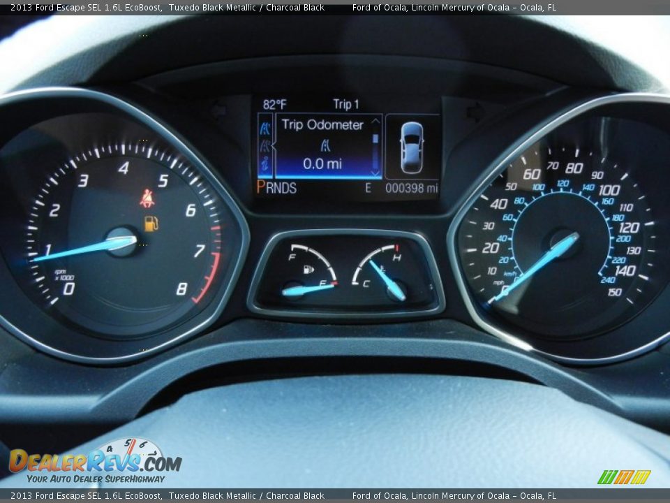 2013 Ford Escape SEL 1.6L EcoBoost Tuxedo Black Metallic / Charcoal Black Photo #9